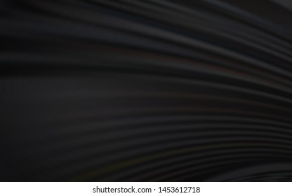 Dark Gray vector background with bent lines. Shining colorful illustration in simple style. Colorful wave pattern for your design.