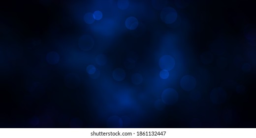 Dark Gray vector background with bubbles. Abstract decorative design in gradient style with bubbles. Design for posters, banners.