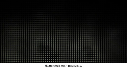 Dark Gray vector background with bubbles. Abstract decorative design in gradient style with bubbles. New template for a brand book.