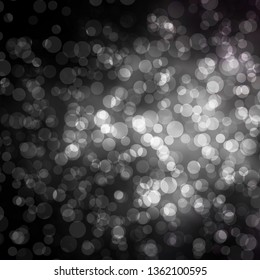 Dark Gray vector background with circles. Illustration with set of shining colorful abstract spheres. Pattern for websites, landing pages.