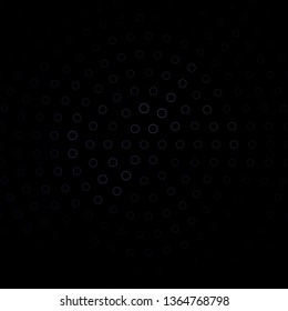 Dark Gray vector background with circles. Glitter abstract illustration with colorful drops. New template for your brand book.