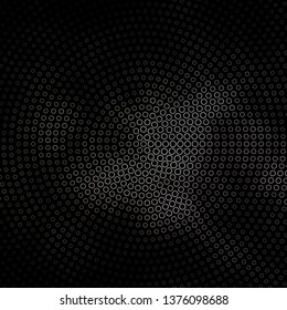 Dark Gray vector background with circles. Glitter abstract illustration with colorful drops. Pattern for business ads.