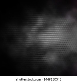 Dark Gray vector background with circles. Abstract decorative design in gradient style with bubbles. Pattern for business ads.