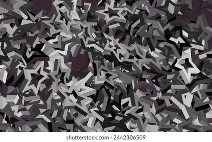 Dark Gray vector background with colored stars. Blurred decorative design in simple style with stars. Pattern for futuristic ad, booklets.