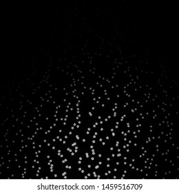 Dark Gray vector background with colorful stars. Modern geometric abstract illustration with stars. Pattern for new year ad, booklets.