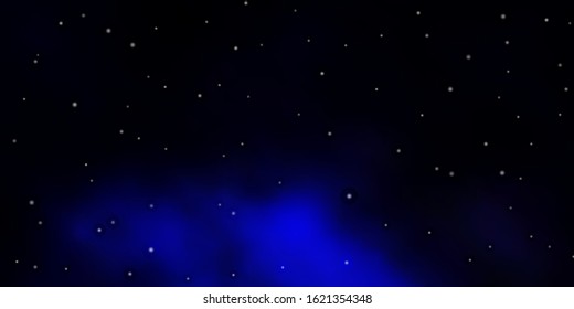 Dark Gray vector background with colorful stars. Blur decorative design in simple style with stars. Pattern for websites, landing pages.