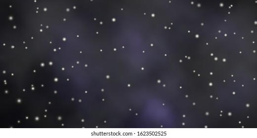 Dark Gray vector background with colorful stars. Blur decorative design in simple style with stars. Pattern for wrapping gifts.