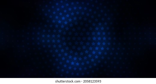 Dark Gray vector background with colorful stars. Modern geometric abstract illustration with stars. Pattern for websites, landing pages.