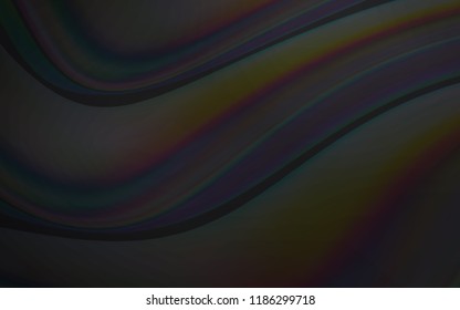 Dark Gray vector background with lamp shapes. A sample with blurred bubble shapes. Marble style for your business design.