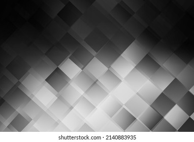 Dark Gray vector background in polygonal style. Glitter abstract illustration with rectangular shapes. Modern template for your landing page.