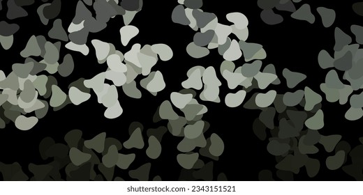 Dark gray vector background with random forms. Modern abstract illustration with gradient random forms. Background for cell phones.