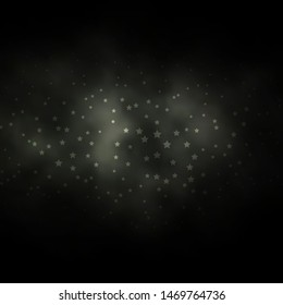 Dark Gray vector background with small and big stars. Colorful illustration in abstract style with gradient stars. Pattern for websites, landing pages.
