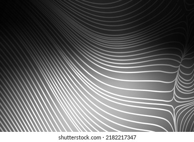 Dark Gray vector background with straight lines. Modern geometrical abstract illustration with Lines. Best design for your ad, poster, banner.