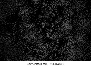 Dark Gray vector background with straight lines. Colorful shining illustration with lines on abstract template. Best design for your ad, poster, banner.