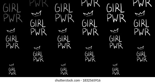 Dark Gray vector background with woman symbols. Colorful illustration with gradient feminism shapes. Design for International Women’s Day.