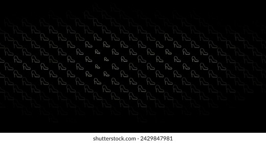 Dark gray vector background with woman symbols. Colorful illustration with gradient feminism shapes. Simple design for your web site.