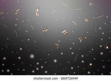Dark Gray vector background in Xmas style. A Smart Illustration with gradient Christmas elements. Best design for a college poster, banner.