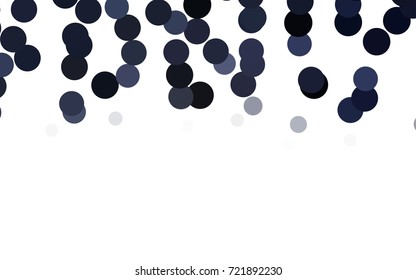 Dark Gray vector banner with circles, spheres. Abstract spots. Background of Art bubbles in halftone style with colored gradient.