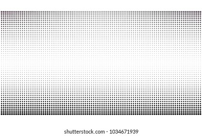 Dark Gray vector banner set of circles, spheres. Donuts Background. Creative Design Templates. Technology halftone illustration.