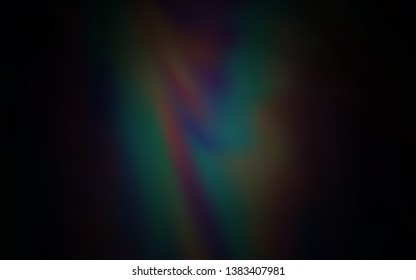 Dark Gray vector blurred background. Glitter abstract illustration with gradient design. New style for your business design.