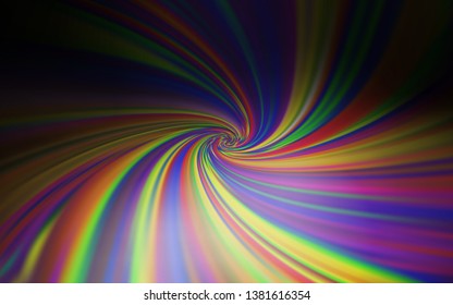 Dark Gray vector blurred shine abstract template. Glitter abstract illustration with gradient design. Completely new design for your business.