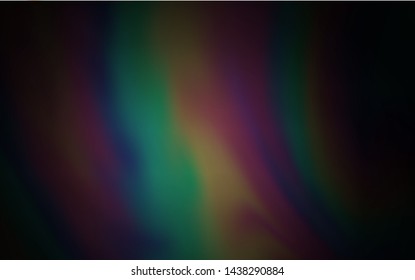 Dark Gray vector blurred shine abstract texture. Modern abstract illustration with gradient. New style design for your brand book.