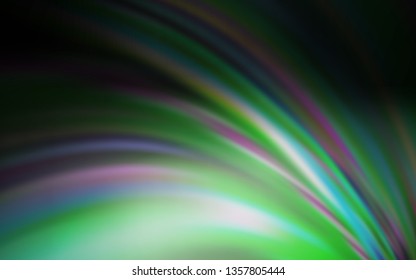 Dark Gray vector blurred template. A completely new colored illustration in blur style. New style design for your brand book.