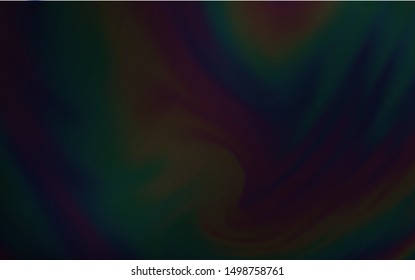 Dark Gray vector blurred template. Glitter abstract illustration with gradient design. The best blurred design for your business.