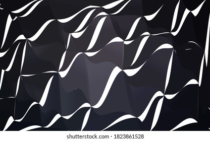 Dark Gray vector blurry triangle background design. Geometric background in Origami style with gradient.