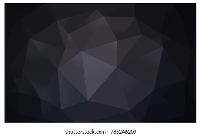Dark Gray vector blurry triangle background design. Geometric background in Origami style with gradient. 