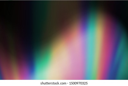 Dark Gray vector colorful blur background. Creative illustration in halftone style with gradient. Completely new design for your business.