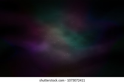Dark Gray vector cover with astronomical stars. Shining colored illustration with bright astronomical stars. Pattern for astrology websites.