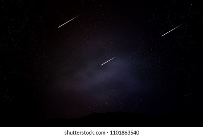 Dark Gray vector cover with astronomical stars. Space stars on blurred abstract background with gradient. Best design for your ad, poster, banner.