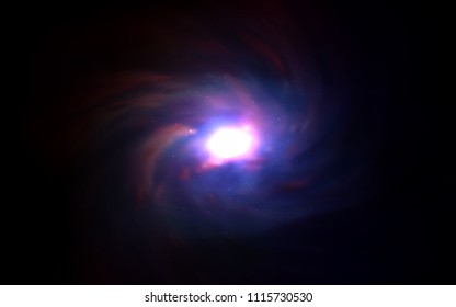 Dark Gray vector cover with astronomical stars. Space stars on blurred abstract background with gradient. Pattern for astrology websites.