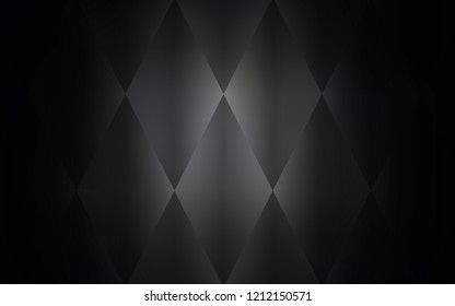 Dark Gray vector cover in polygonal style. Decorative design in abstract style with rectangles. Smart design for your business advert.
