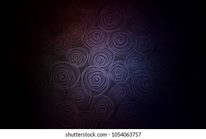 Dark Gray vector doodle blurred pattern. Doodle illustration of roses in Origami style with gradient. The pattern can be used for heads of websites and designs.