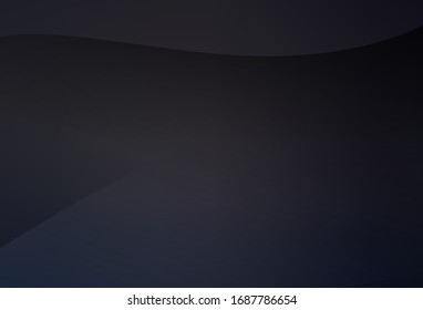 Dark Gray vector glossy abstract background. Colorful abstract illustration with gradient. Blurred design for your web site.