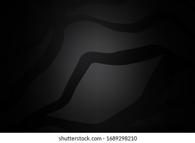 Dark Gray vector glossy abstract background. New colored illustration in blur style with gradient. Background for designs.