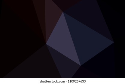 Dark Gray vector gradient triangles pattern. Polygonal abstract illustration with gradient. Textured pattern for your backgrounds.