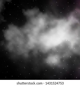 Dark Gray vector layout with bright stars. Modern geometric abstract illustration with stars. Pattern for websites, landing pages.