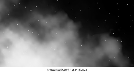 Dark Gray vector layout with bright stars. Colorful illustration in abstract style with gradient stars. Design for your business promotion.