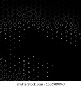 Dark Gray vector layout with circle shapes. Abstract illustration with colorful spots in nature style. Design for posters, banners.