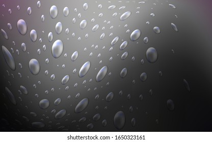 Dark Gray vector layout with circle shapes. Illustration with set of shining colorful abstract circles. The pattern can be used for ads, leaflets of liquid.