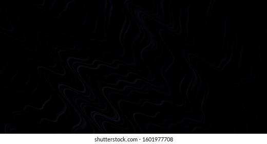 Dark Gray vector layout with curves. Colorful geometric sample with gradient curves.  Pattern for booklets, leaflets.