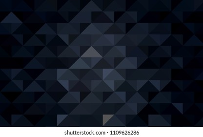 Dark Gray vector low poly pattern. Creative geometric illustration in Origami style with gradient. The template can be used as a background for cell phones.