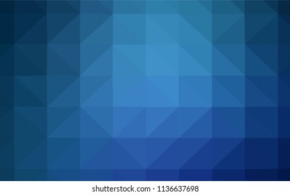 Dark Gray vector low poly layout. Polygonal abstract illustration with gradient. Completely new template for your banner.