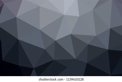 Dark Gray vector low poly layout. Shining colorful illustration with triangles. Pattern for a brand book's backdrop.
