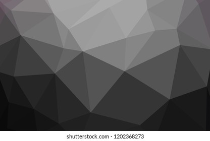 Dark Gray vector low poly layout. Colorful abstract illustration with triangles. Pattern for a brand book's backdrop.