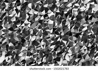 Dark Gray vector low poly texture. Modern abstract illustration with triangles. Triangular pattern for your design.