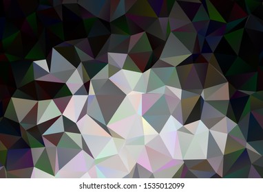 Dark Gray vector low poly layout. A completely new color illustration in a polygonal style. Pattern for a brand book's backdrop.